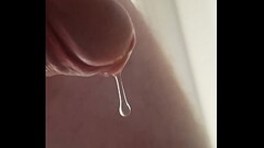 Edging myself after morning shower before the workday - when horny the flow feels awesome :-) Thumb