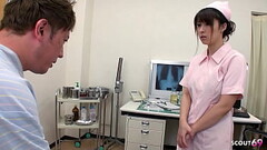 Big Boobs Japanese Nurse seduce to Creampie Fuck by Patient in uncensored JAV Porn Thumb