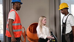 Petite Blonde Haley Spades Gets DPd By BBC Construction Workers GP3013 Thumb