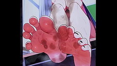 Stocking Anarchy&#039_s feet cum tribute Thumb