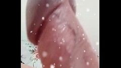 ---HUNG SHEMALE GETTING HER BIG UNCUT COCK JERKED OFF!!! Thumb