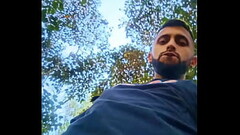 Big uncut cock latino jerking outdoors in the woods and eating his tasty cum careful not to get caught. What do you do if you find me like this? Thumb