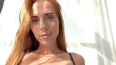 Redhead Teen Gagging Thumb