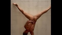 Naked Yoga Handstands with Defiant Again Thumb