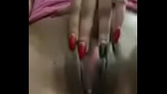 Lady 500 rubs her pretty tight pussy Thumb