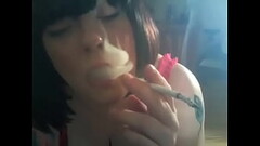 Fat Mistress Tina Snua Smokes A 120 Cigarette With Lots Of Dangles Thumb